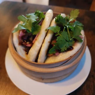 Open Faced Steamed Bao